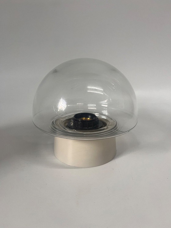 Image 1 of Vintage Paddestoel Paddestoel Plafond- of Wandlamp Space Age