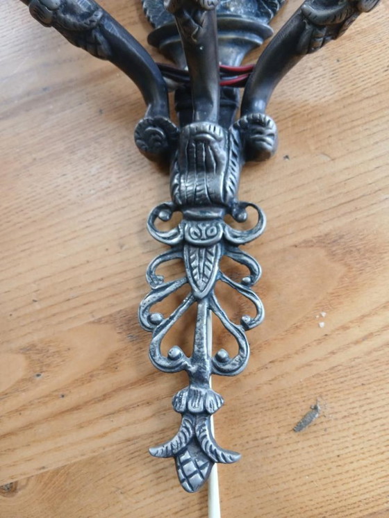 Image 1 of Aplique de bronce Imperio del Cisne Siglo XIX