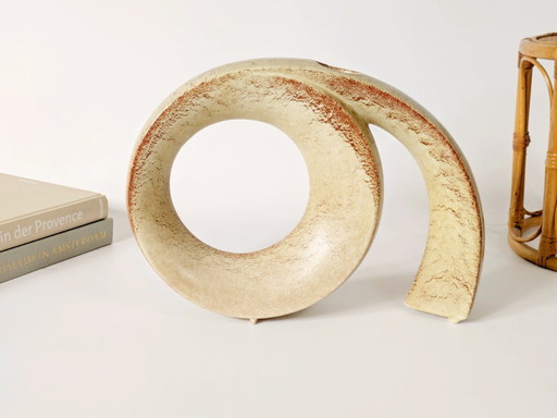 Sculptural Vase by Roberto Rigon for Bertoncello | Italian Ceramic | 1960s