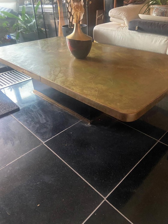 Image 1 of Christian Krekels , Unieke  salontafel, gesigneerd  160 x 90 cm