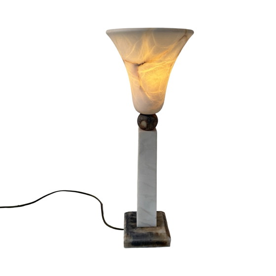 Image 1 of Pegasam Spain - Albaster Table lamp - Brutalist style