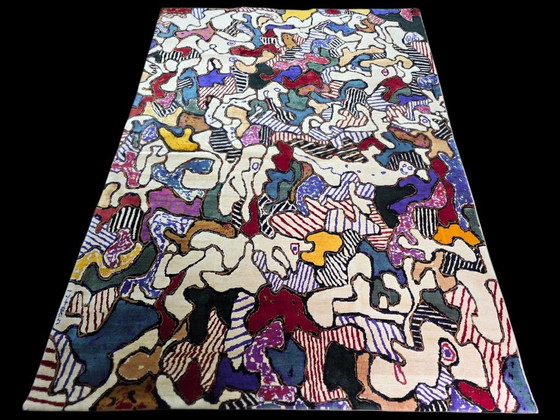 Alfombra Jean Dubuffet Opéra Bobèche | Alfombra artística de lana anudada a mano (290 x 200 cm) – Wool (photo 2 of 9)