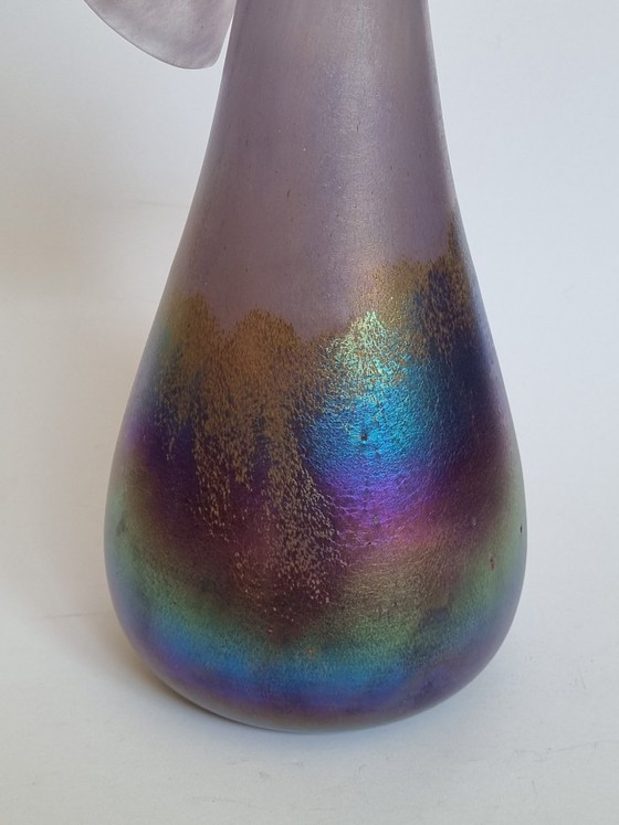 Image 1 of Exquisite JOSKA Studio-Design glass vase – iridescent – ​​29 cm