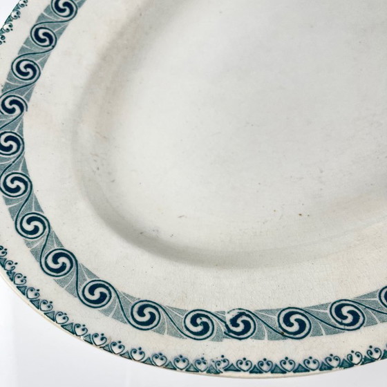 Image 1 of Large oval dish "Rachel" Moulins des loups & Hamage, iron earth