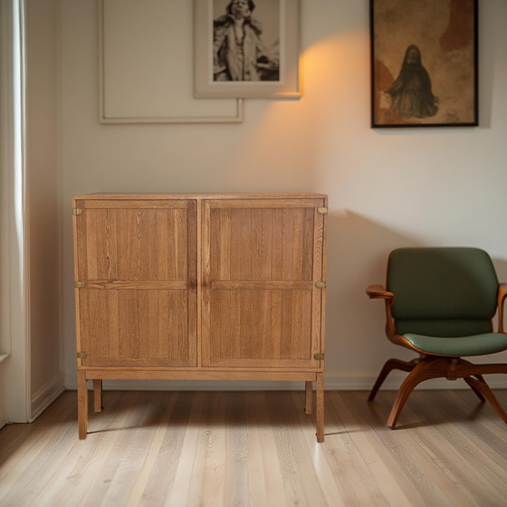 Image 1 of Buffet haut en chêne par Kurt Ostervig pour AB Randers, Danemark années 1960