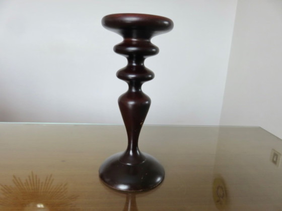 Image 1 of Pair of imposing Scandinavian candlesticks, 70s/80s