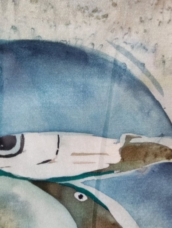Peinture Sur Soie – Leila M., Décorations murales, Metal, Silk (photo 7 of 14)