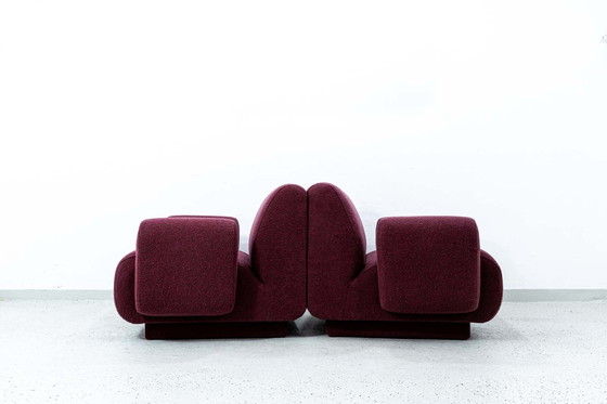 Image 1 of Paar modulaire loungestoelen van Eberhard Geißler, Oelsa, Duitsland, jaren 1970
