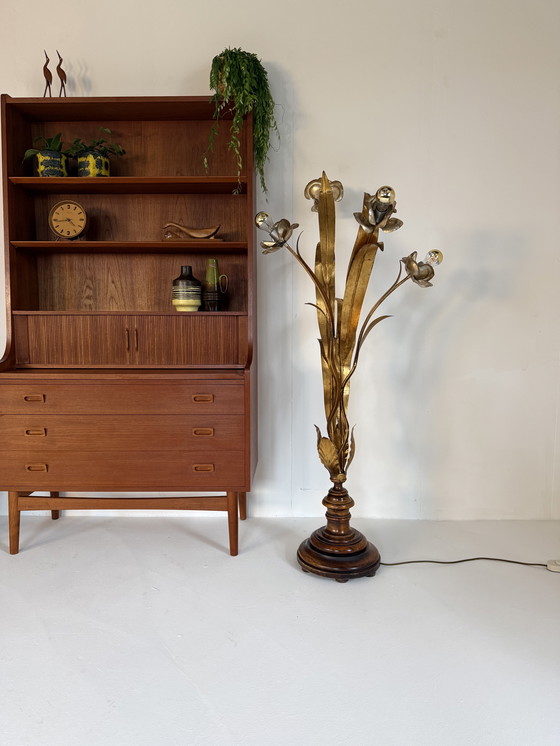 Image 1 of Vintage Hollywood Regency floor lamp, Hans Kögl '70