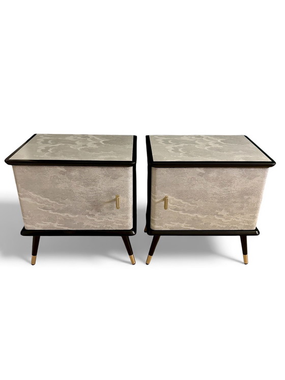 Image 1 of Vintage Nachtkastjes Fornasetti Nuvolette | De vintage sfeer