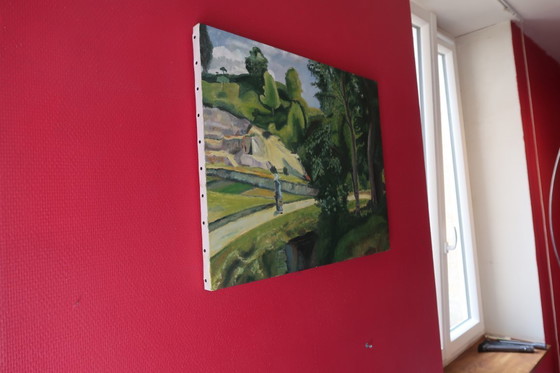 Image 1 of Vintage Oil on Canvas Painting - 20th Century 24" x 20" (2C09)