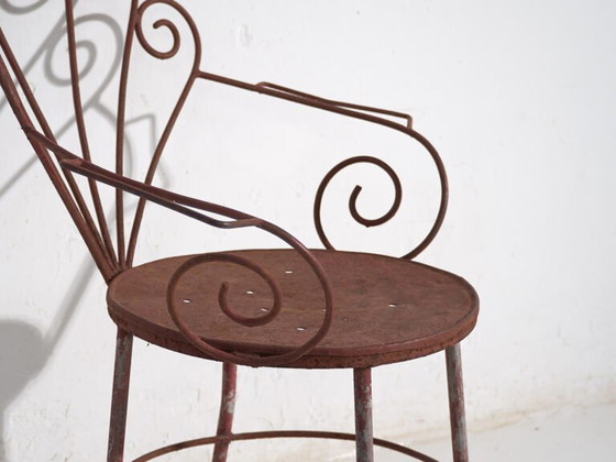 Vintage iron garden chair (c.1950) – Dining chairs, Industrieel (photo 18 of 35)