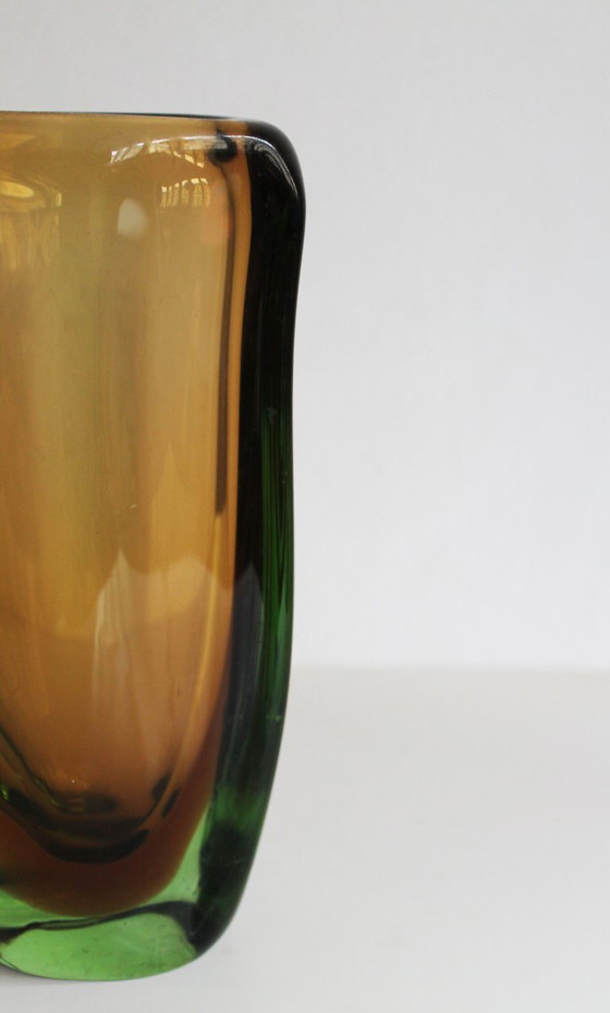 Image 1 of Sommerso Vase „ELEGANCE“ aus den 1950er Jahren, Muster Nr. 54181 von Jaroslav Beranek