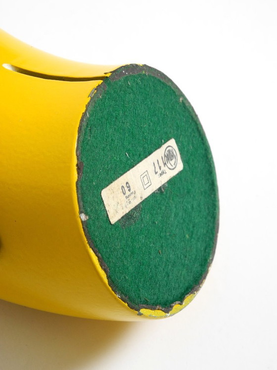 Image 1 of Very rare original Space Age 60s yellow table lamp made of iron by Temde