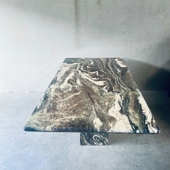 Image 1 of Large Cipollino Ondulato Marble Dining Table Italian Design