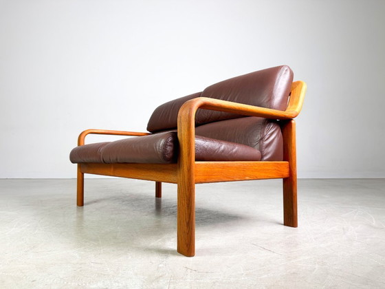 Image 1 of Midcentury Zweisitzer Sofa Couch L.Olsen & Søn teak Vintage design