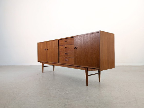 Image 1 of Original midcentury sideboard teak danish design vintage chest of drawers