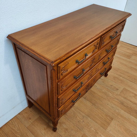 Image 1 of Vintage houten commode ladekastje dressoir ladekast badkamermeubel