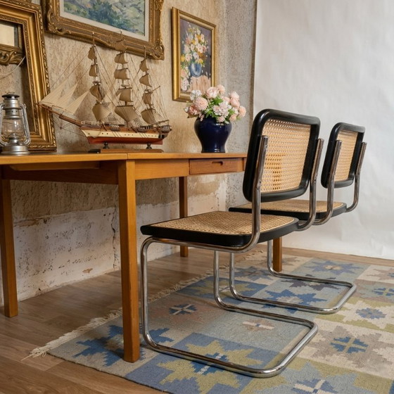 Image 1 of Sedia Cesca B32 vintage nera di Marcel Breuer, Italia