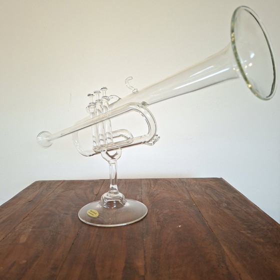 Image 1 of Mid-century mouth-blown borosilicate glass trumpet