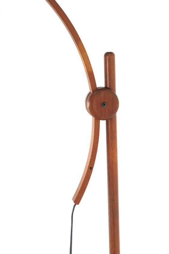 Image 1 of Lampadaire Domus « Arcea » en teck vintage