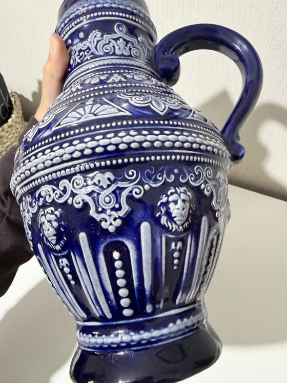 Pichet en céramique – Bleu et blanc – Objets déco, Ceramic (photo 5 of 5)