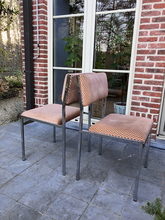 Image 1 of Vintage set of chrome chairs