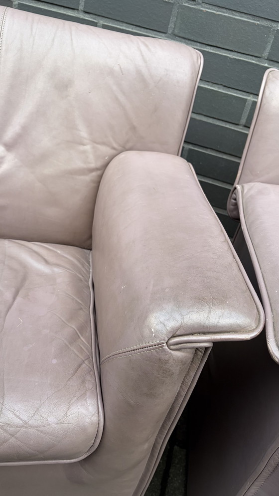 Image 1 of B&amp;B Italia poltrona pelle 3X Afra Tonia Scarpa