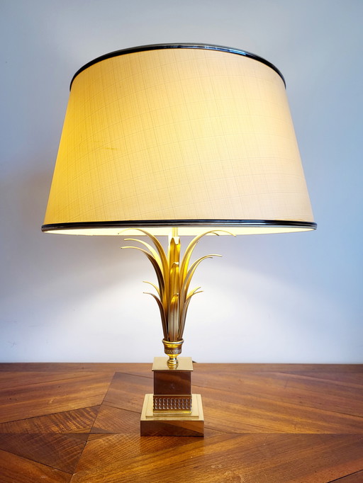 Ananas-Tischlampe, Hollywood-Regency-Stil, vermutlich Boulanger, 1970er Jahre