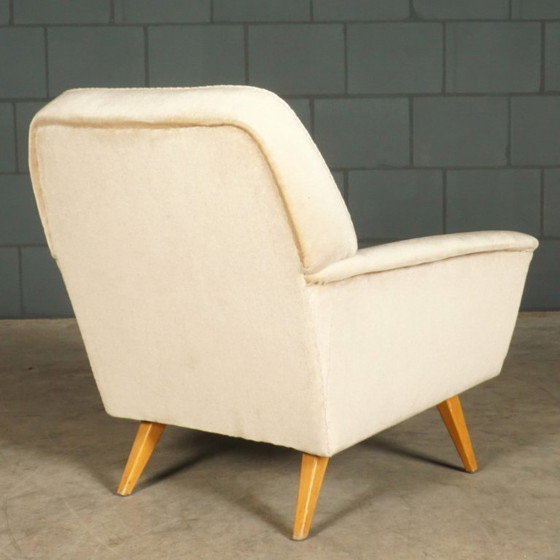 Image 1 of Poltrone vintage in velluto beige, anni '60