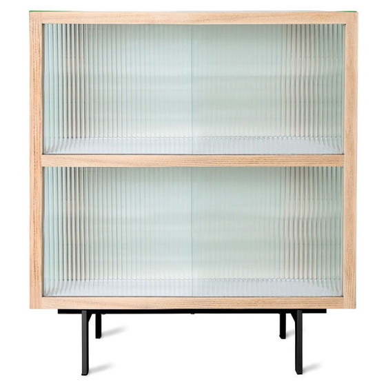 HKLiving Cupboard with Ribbed Glass, Storage cabinet, Wood, Brown, Modern (photo 4 of 7)