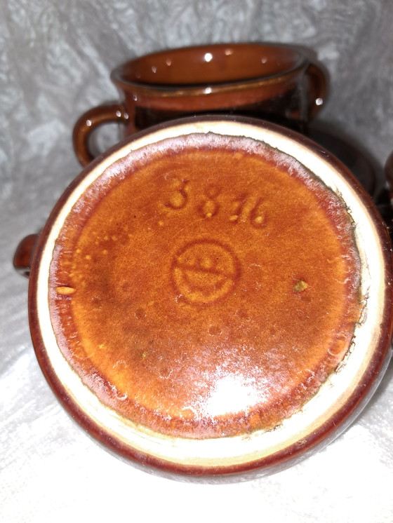 Image 1 of VEB Haldensleben vintage soepkommen met schotels