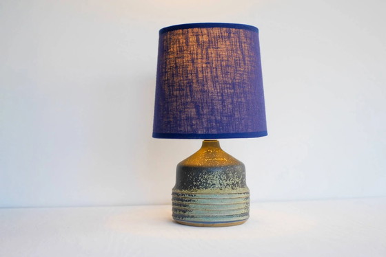Image 1 of Mid-century modern pottery table lamp made by Rolf Palm, Sweden