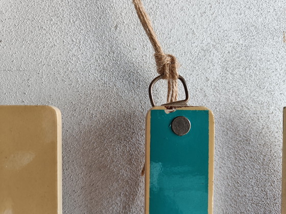 Image 1 of Appendiabiti in legno stile Mid-Century Modern, a forma astratta di pesce, Italia, anni '60