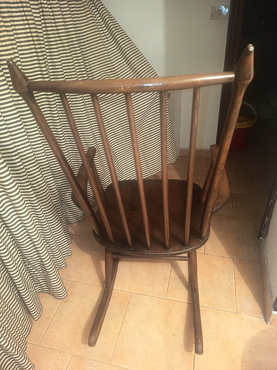 Vintage schommelstoel – Schommelstoelen, Wood (photo 5 of 6)