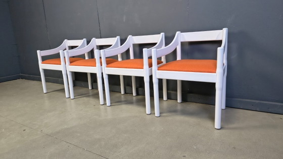 Image 1 of Conjunto de 4 sillones Carimate de Vico Magistretti, década de 1960.
