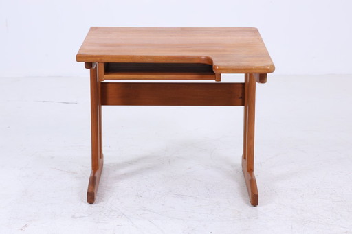 Vintage teak desk 60s | Mid - Century work desk school desk free table retro wood design #04-66