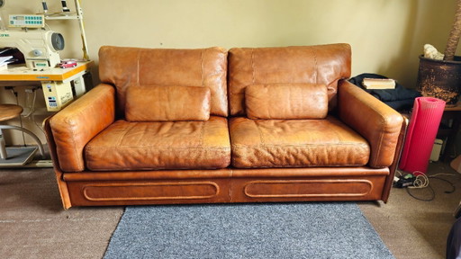 Baxter Arcon Sofa von Marco Milisich | Cognacfarbenes Leder, Italien