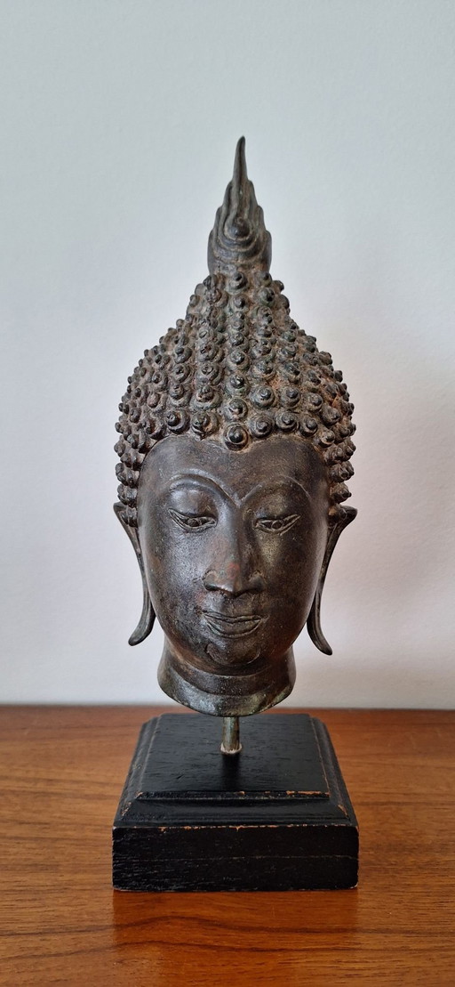 Tête de Bouddha en Bronze