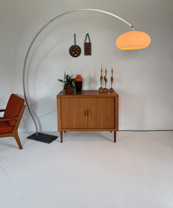 Vintage XXL Verstelbare Deense Booglamp ‘70 – Vloerlampen, Plastic, Metal (photo 13 of 15)