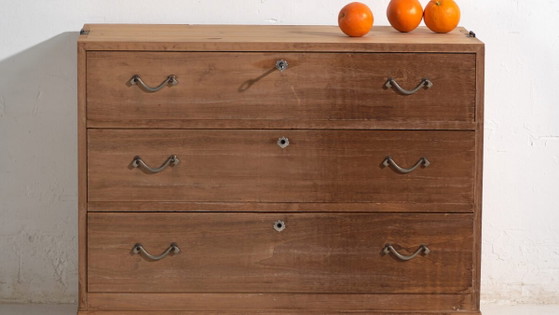 Antique Japanese chest of drawers - Taishō / Showa Period (c. ) #30 – Metal (photo 3 of 40)