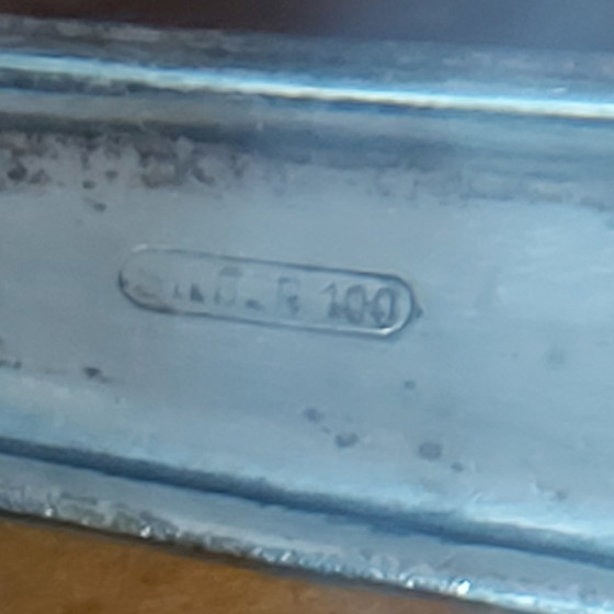 Image 1 of Cuchara sopera grande con sello Silber 100