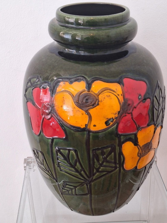Brutalist Large Ceramic Floor Vase, 1960s (photo 3 of 19)