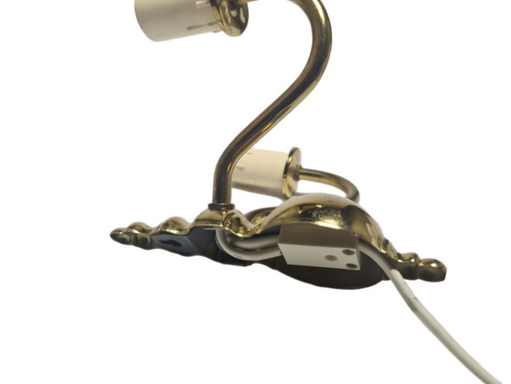 Two-Armed Wall Lamp, Sweden, 1970s – Wall lights, Brass (photo 5 of 8)