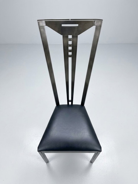 6 Sedie da pranzo Giorgetti – Wood, Leather (photo 4 of 5)