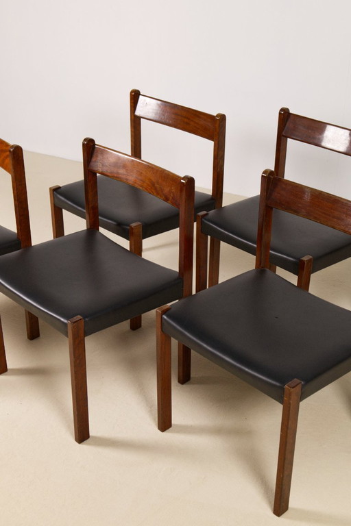6x Dining chairs Alfred Hendrickx for Belform, 1960s, Belgium