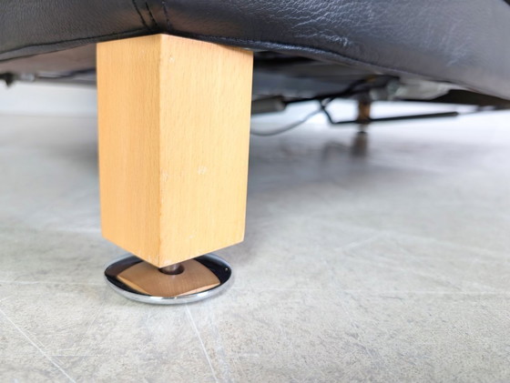 Image 1 of Divano originale Brühl Moule in pelle, divano a due posti, design pieghevole