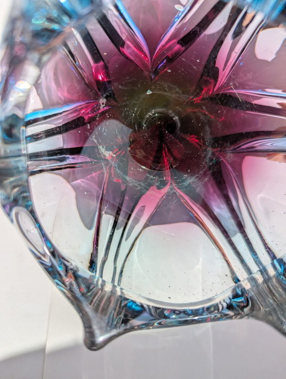 Image 1 of Raro posacenere/ciotola d'epoca in vetro di J. Hospodka per Chrisbska Sklarna, Cecoslovacchia, 1960