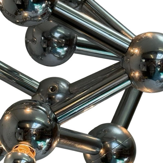 Image 1 of Paul de Haan for Jolina Lighting - Chromed pendant - Model name: Kolja’s Favorite - Dutch design - Sputnik or atom shaped design