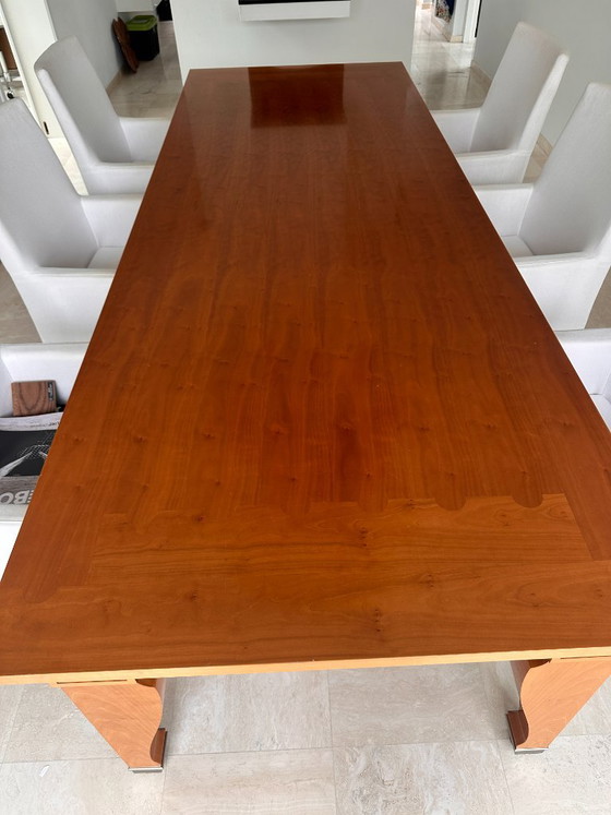 Georgetti Dining Table, 300 x 108 x 75 cm, Mensa Magna, With Six Chairs – Giorgetti, Metal, Textile (photo 3 of 5)